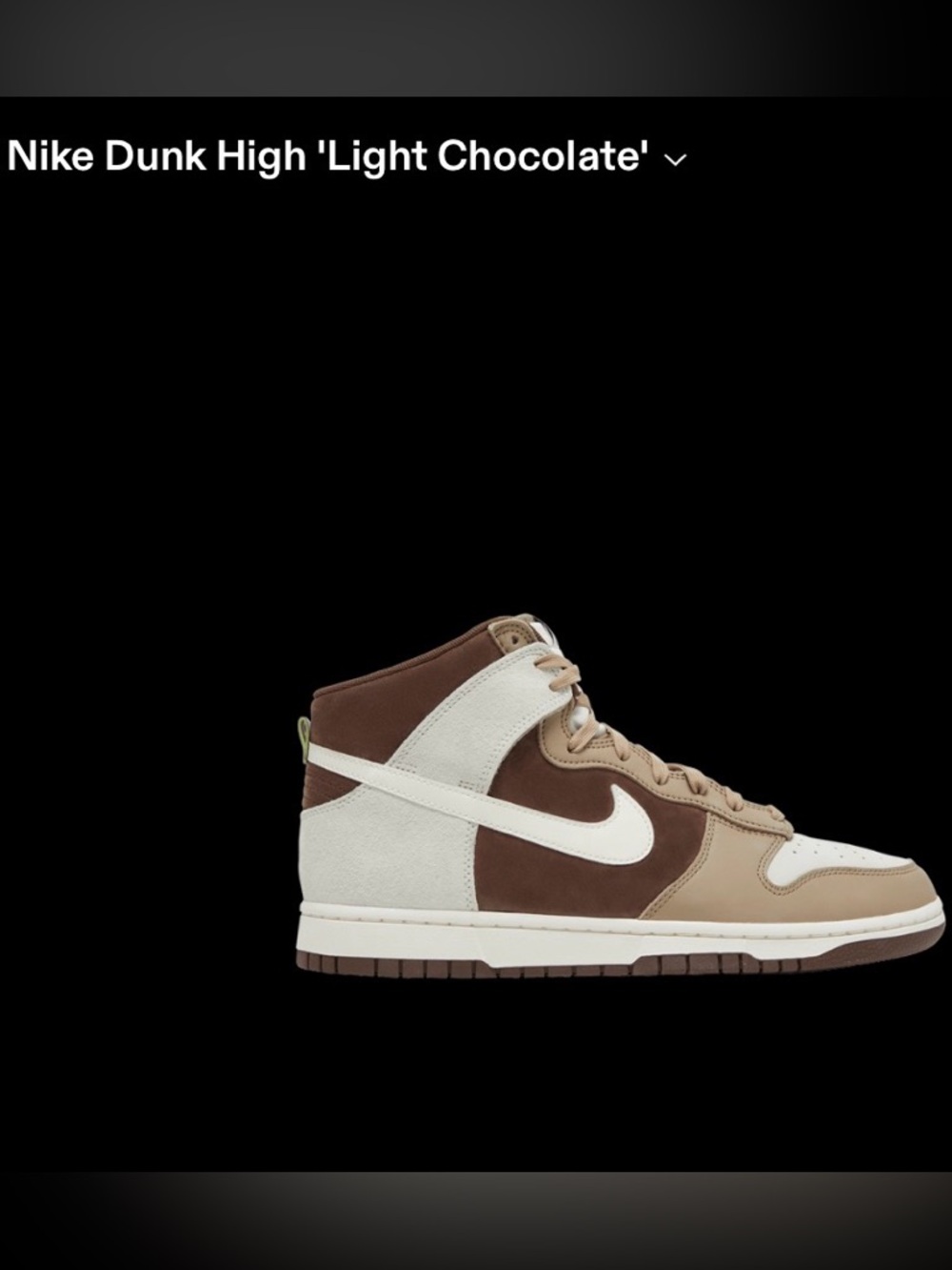 Nike Men’s Dunk High — Brown, Light Tan & White